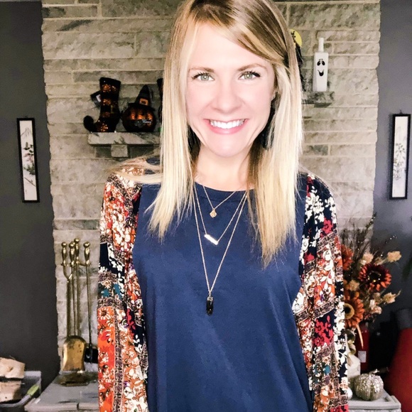 NWT Dolman Sleeve Pullover Dress Blue with Pockets - Picture 5 of 7